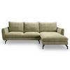 Ecksofa Toronto Grün - Schwarz/Grün, Basics, Holz/Textil (259/165cm) - MID.YOU