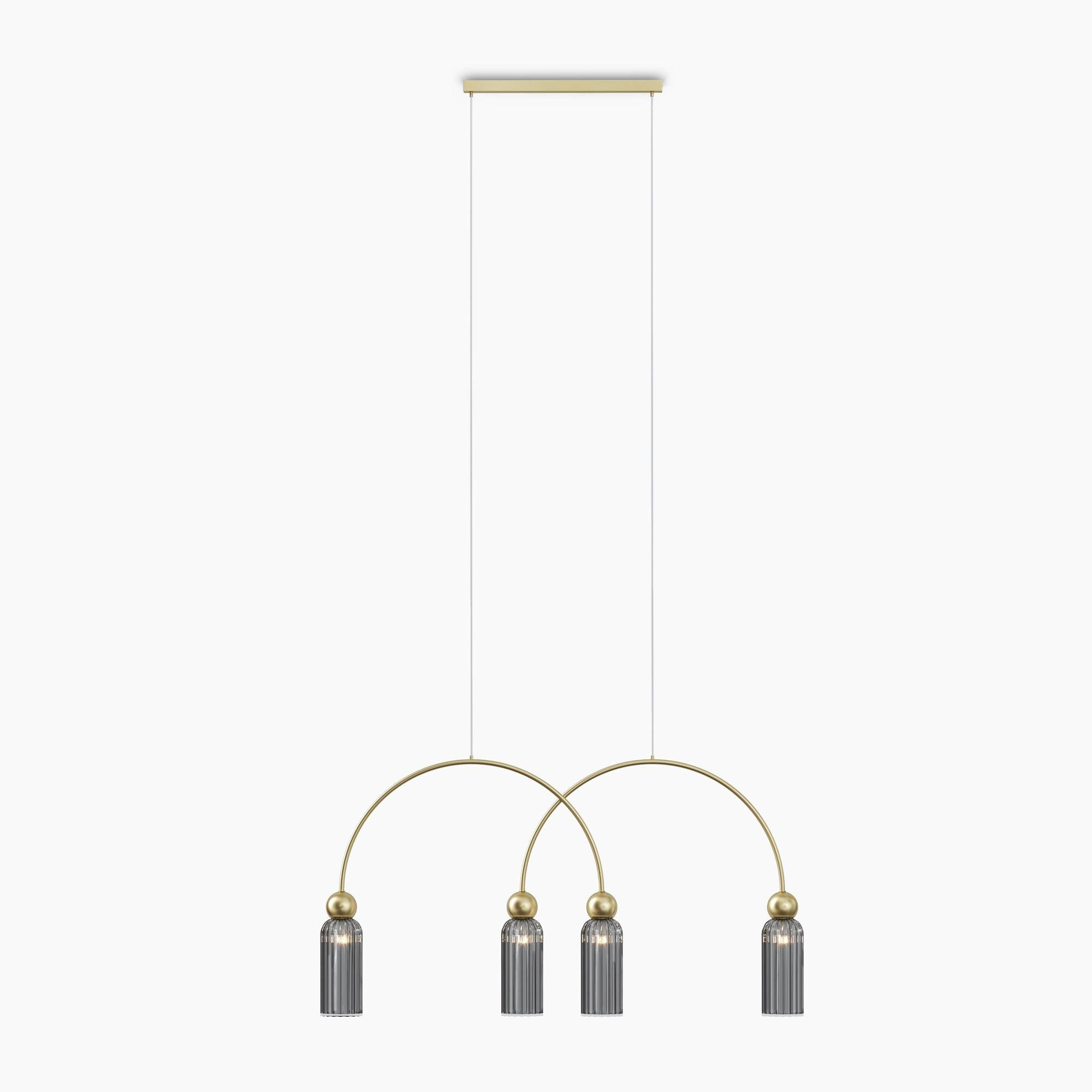 Pendelleuchte Mod302pl-04gr - Goldfarben, Design, Metall (110/360/10cm) - MAYTONI