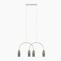 Pendelleuchte Mod302pl-04gr - Goldfarben, Design, Metall (110/360/10cm) - MAYTONI