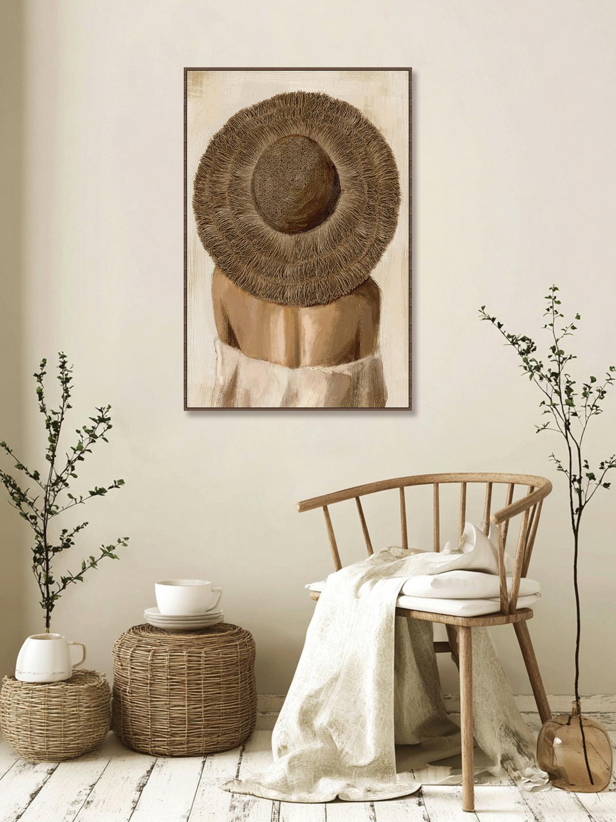 Tablou cu ramă Bea cca. 80x120 cm - maro/alb, Konventionell, plastic/lemn (80/120/4.3cm) - Mömax