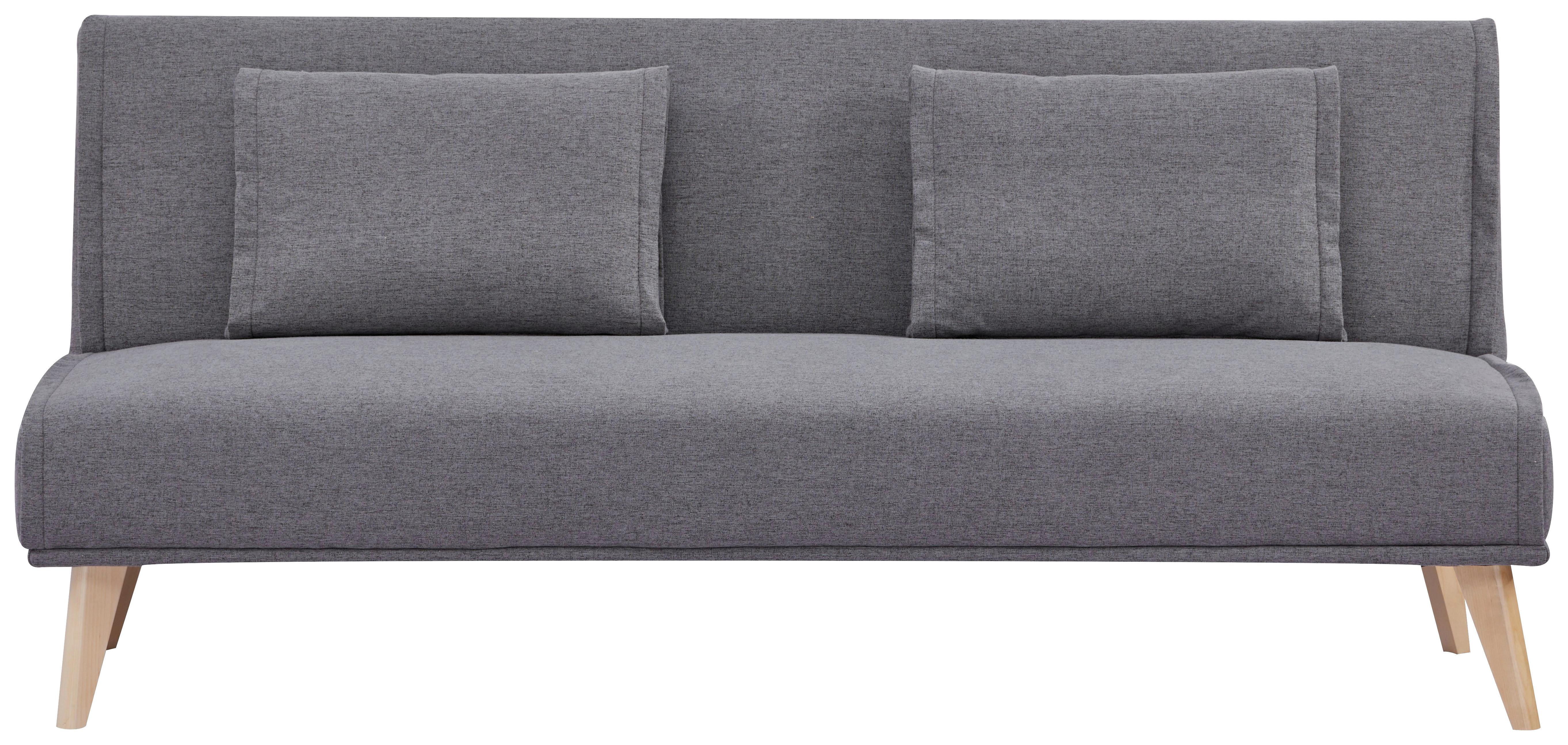SOFA Z FUNKCJĄ SPANIA ARIEEN - kolor naturalny/szary, Design, tkanina/drewno (180/82/83cm) - MID.YOU