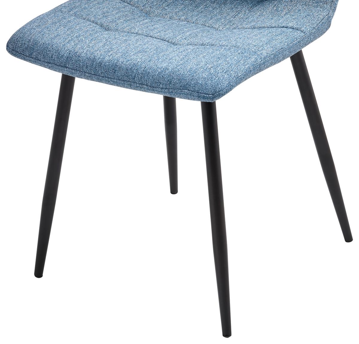 KRZESŁO EMPOLI - niebieski/czarny, Lifestyle, metal/tkanina (44,5/86/54,5cm) - Livetastic