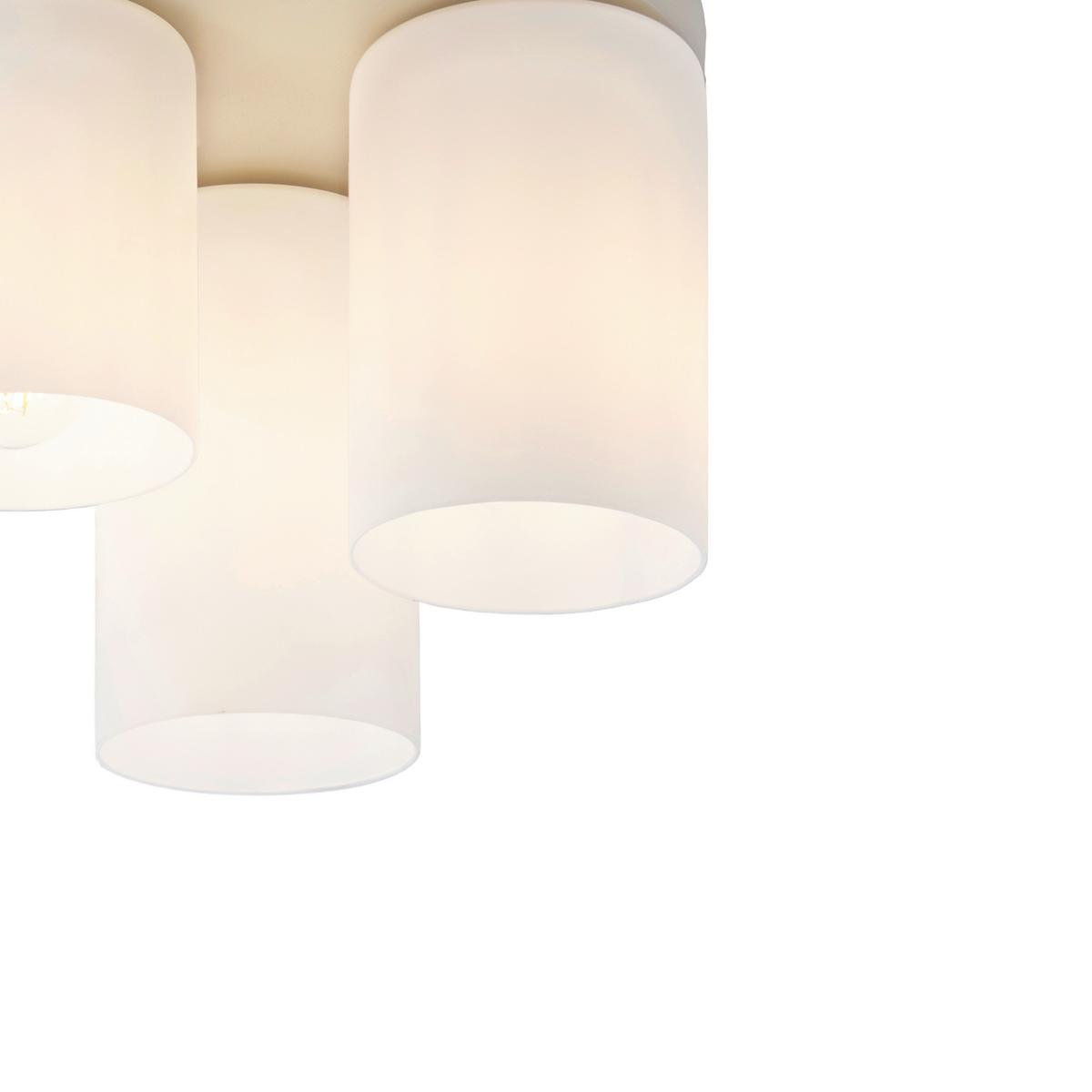 LAMPA SUFITOWA KINGA - kolor piaskowy, Trend, metal/szkło (32/23cm) - Novel