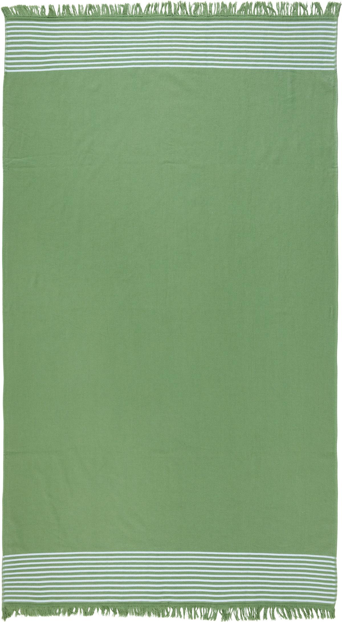 Hamam Törölköző Tessa 90/160cm - zöld, Konventionell, textil (90/160cm) - Modern Living