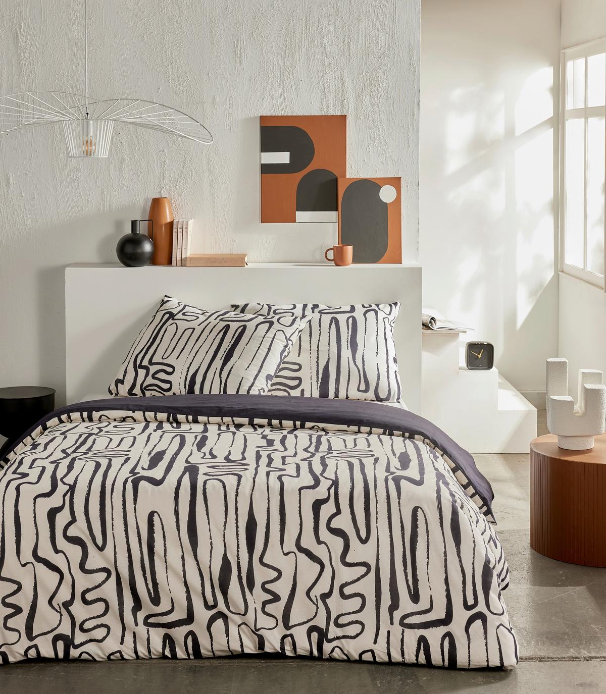 Lenjerie de pat Ranforce cca. 140x200/50x70 cm - maro deschis, Modern, textil (140/200cm)