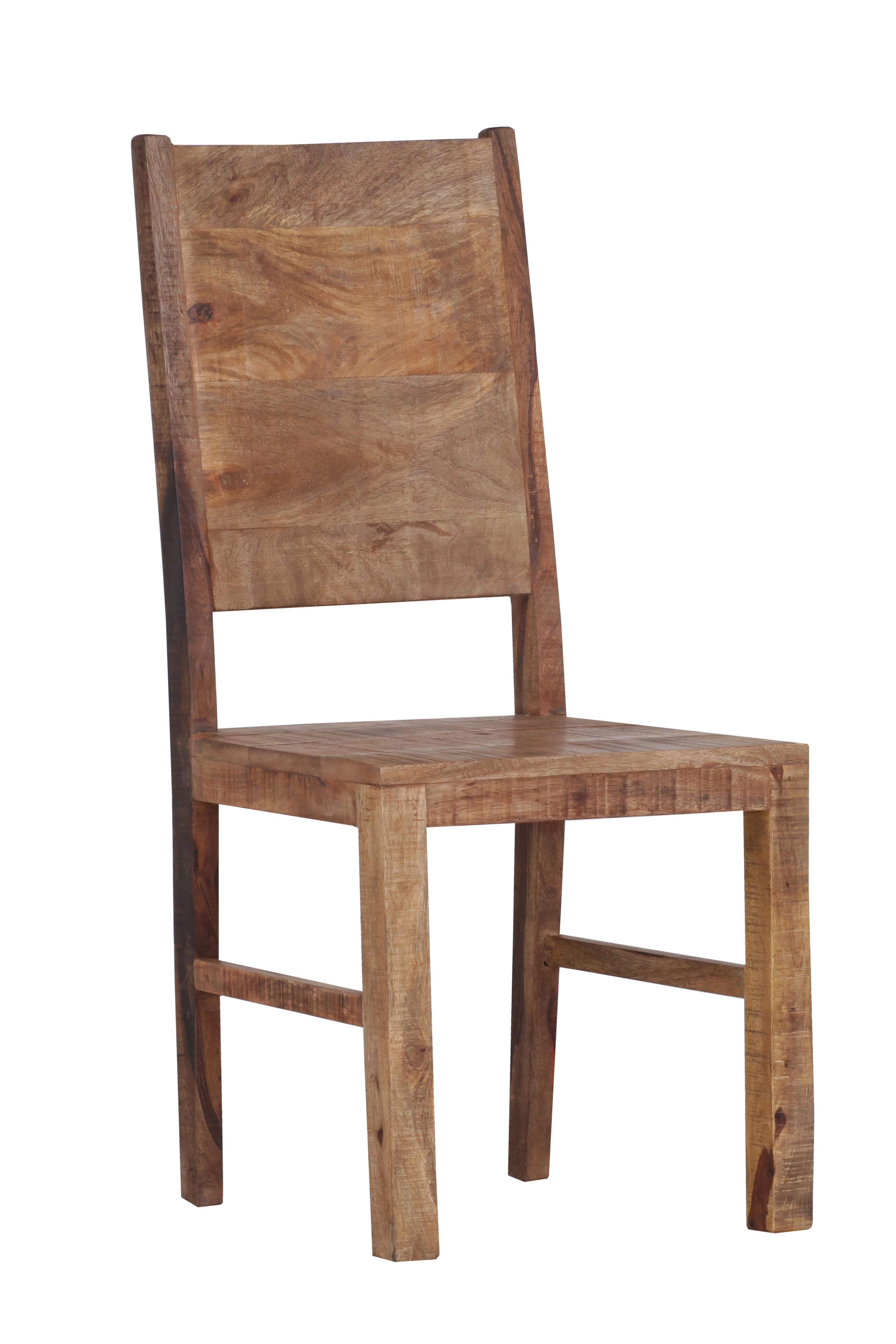 Stuhl in Naturfarben Massiv - Naturfarben, Lifestyle, Holz (45/100/52cm) - Zandiara