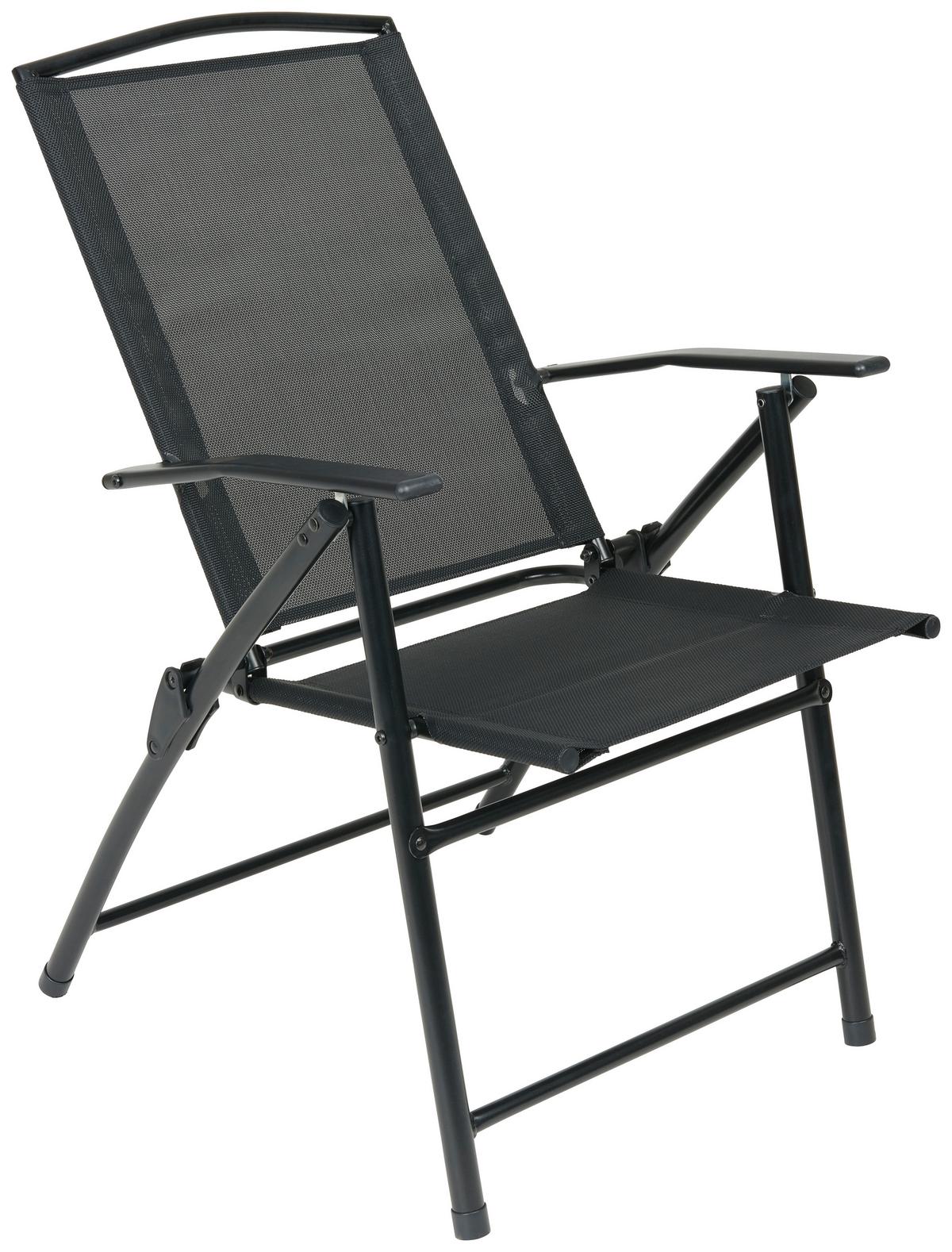Vrtna Garnitura Laura, 7-Delni Set, S Senčnikom - črna, Moderno, kovina/steklo (140/90/70cm)