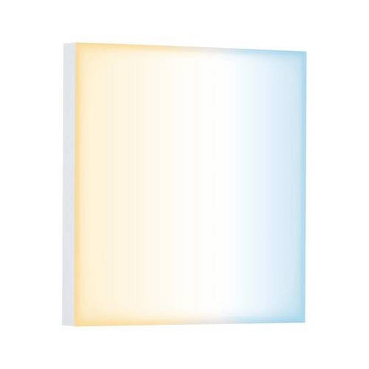 LED-Paneel Velora in Weiß max. 8,5 Watt - Weiß, Design, Metall (22,5/22,5/5cm) - Paulmann