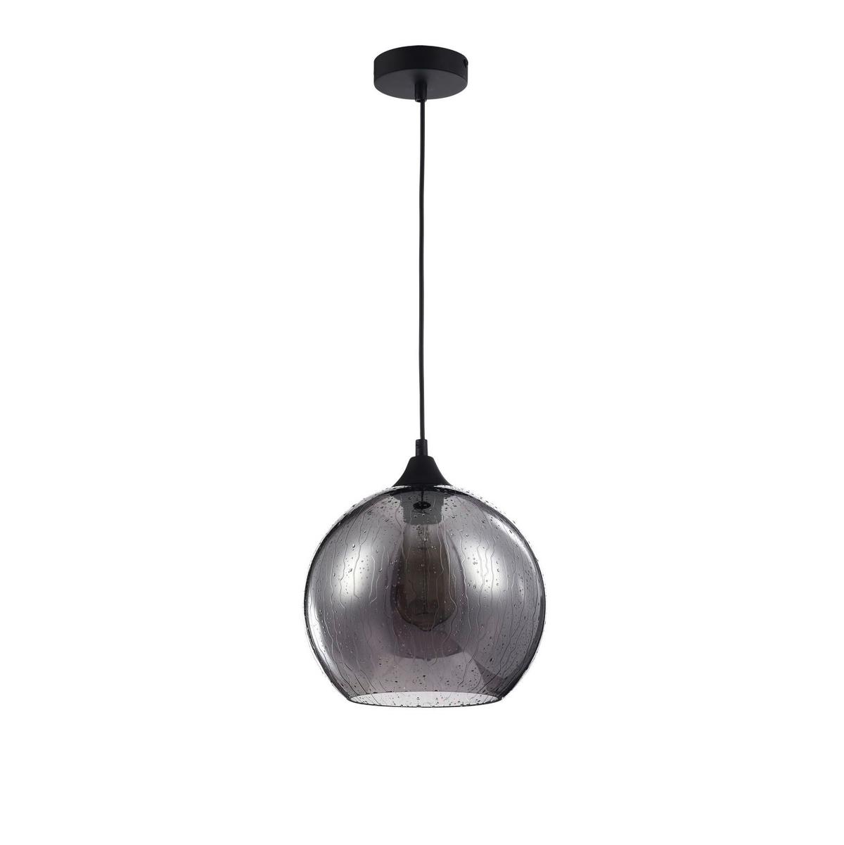 Pendelleuchte Bergen Schwarz max. 60 Watt - Schwarz, Trend, Glas/Metall (25/21.5cm) - MAYTONI