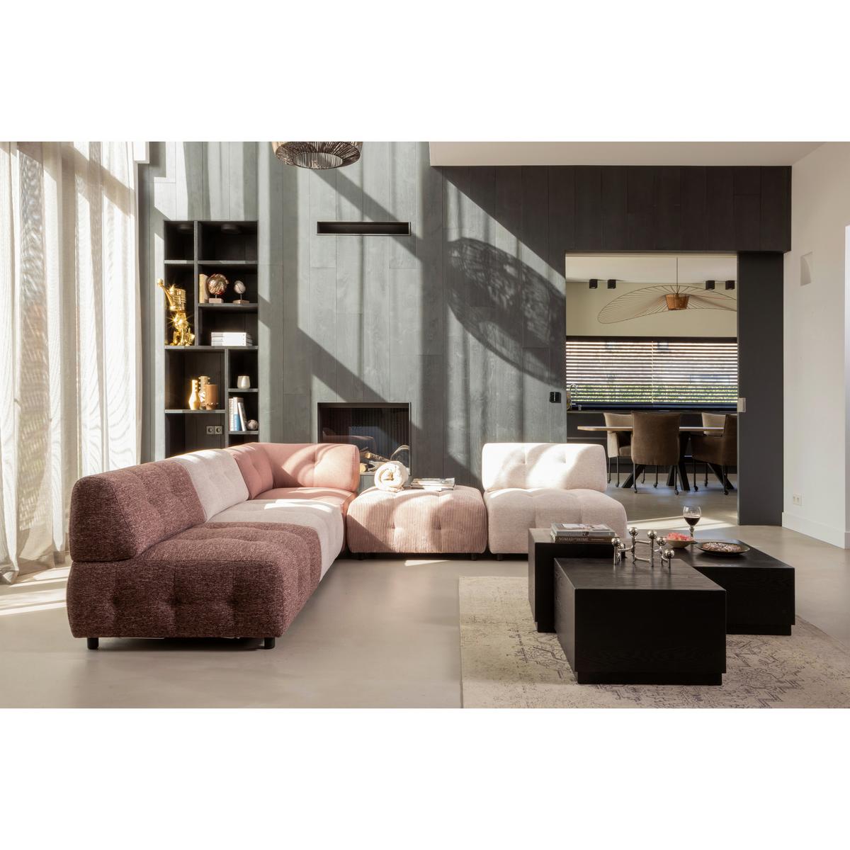Beistelltisch PIM 3-tlg. Schwarz - Schwarz, Design, Holzwerkstoff - Livetastic