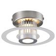 Deckenleuchte Gabriella - Nickelfarben, MODERN, Glas/Metall (17/9cm) - MODERN LIVING
