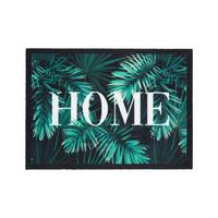 Fußmatte Jungle Leaves Anthrazit/Grün ca. 50x70cm - Anthrazit/Grün, Basics, Kunststoff (50/70cm) - Modern Living