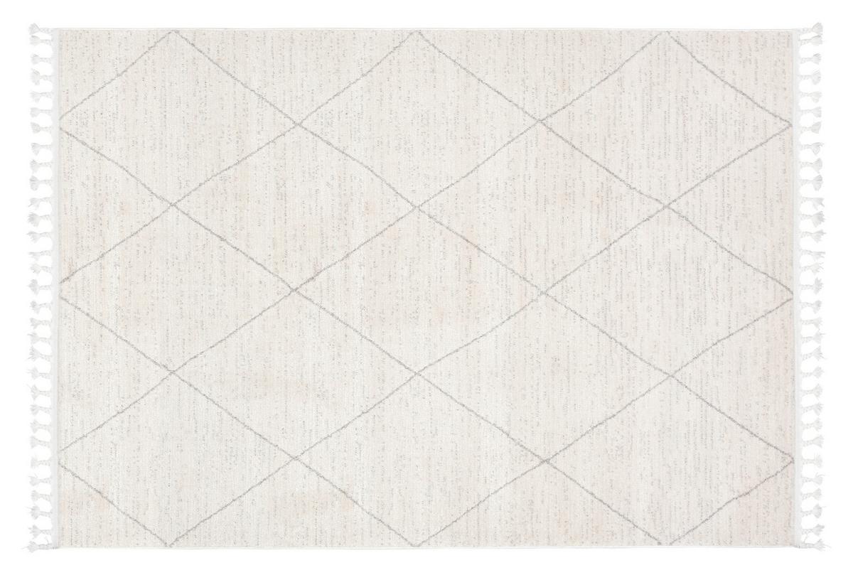 Szőtt Szőnyeg Adjer 160/230 - világosszürke/alabástromfehér, Modern, textil (160/230cm) - Mömax