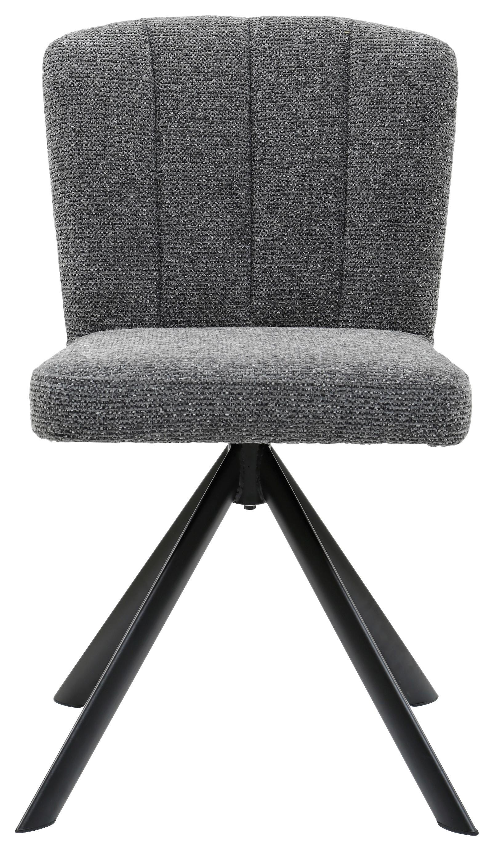 STOL NORA - grå/svart, Modern, metall/trä (52/87/64cm) - Premium Living