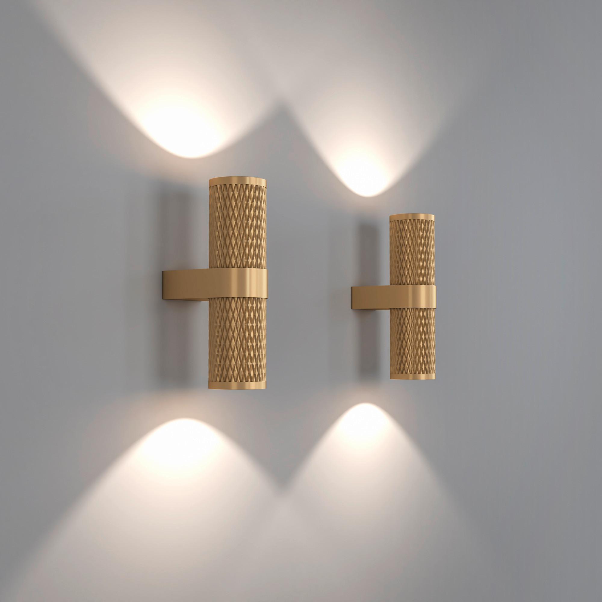 WANDLEUCHTE FOCUS DESIGN - Goldfarben, Trend, Metall (21.7/6.5/10.6cm) - MAYTONI