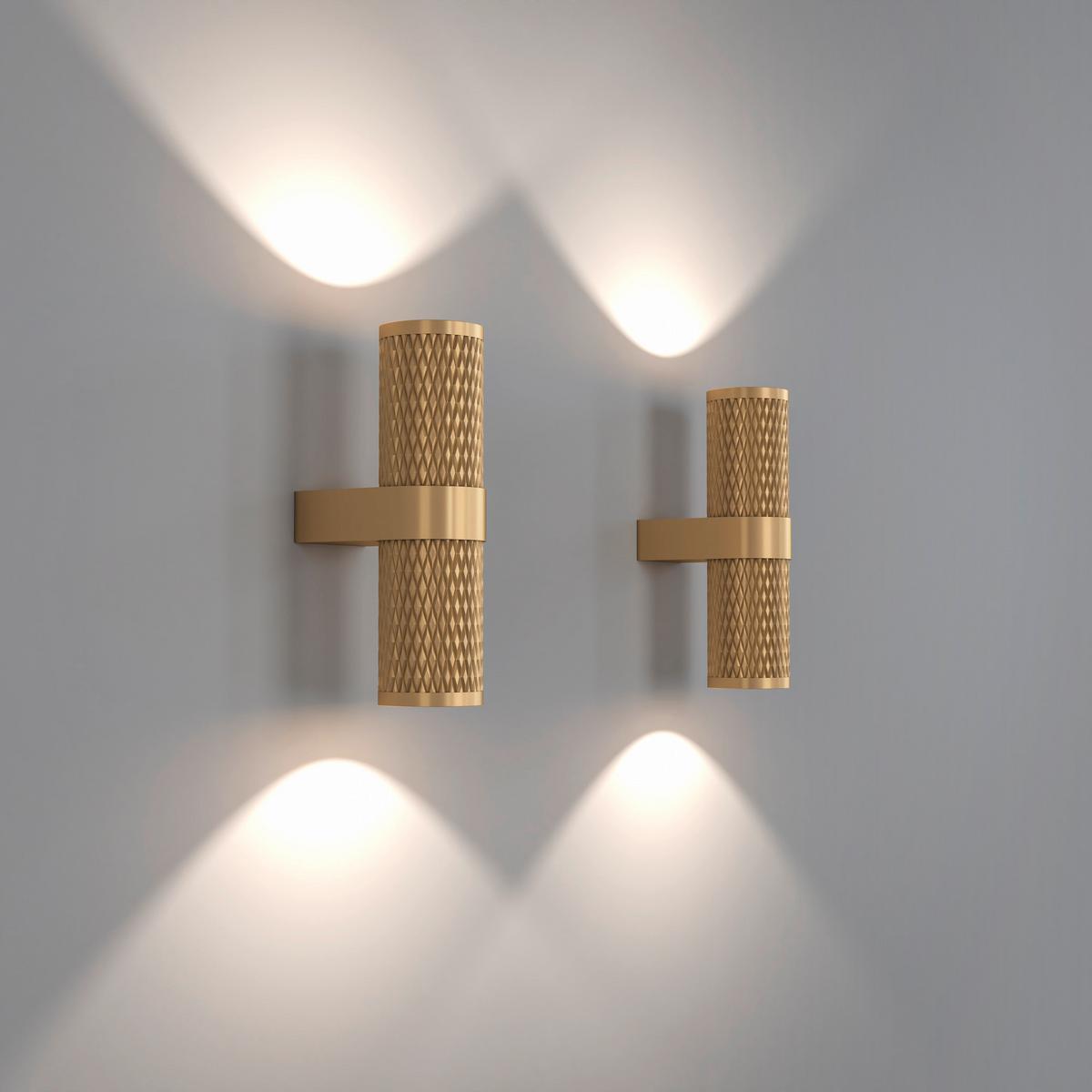 WANDLEUCHTE FOCUS DESIGN - Goldfarben, Trend, Metall (21.7/6.5/10.6cm) - MAYTONI
