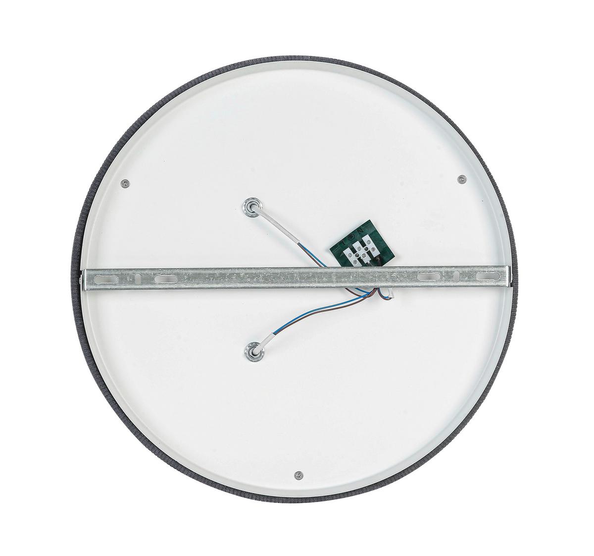 LAMPA SUFITOWA ELENORE - antracytowy, Trend, tworzywo sztuczne/metal (40/15cm) - Novel