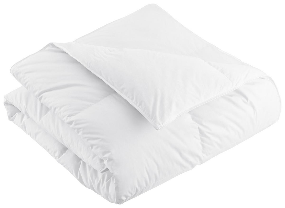 Daunendecke Modern Warm ca. 140x200cm - Weiß, Textil (135-140/200cm) - Nadana