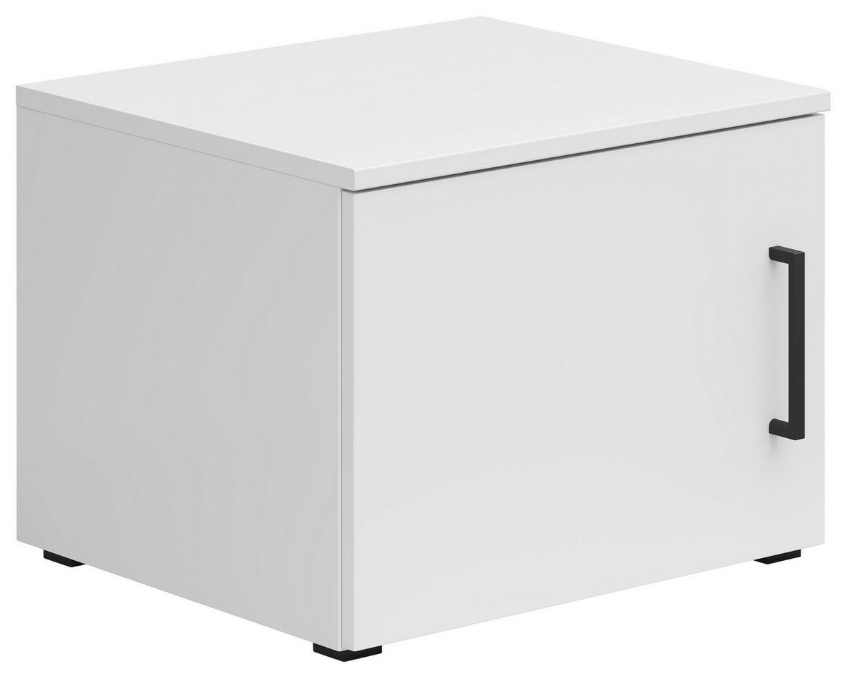 Aufsatzschrank Multistauraum Weiß - Schwarz/Weiß, MODERN, Holzwerkstoff/Kunststoff (45/35/40cm) - Mömax