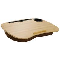 Podloga Za Prenosnik Comfilap I, Rjava, Bambus - rjava, Basics, tekstil/les (54/9,5/34,5cm) - MID.YOU