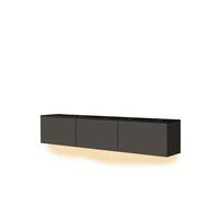 LOWBOARD NEON TV-MÖBEL - Anthrazit/Schwarz, Design, Holzwerkstoff (160/35/32cm) - Livetastic