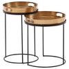 Set Mizic Wl6.459 - zlate barve/črna, Moderno, kovina (32,5/32,5/53cm) - MID.YOU