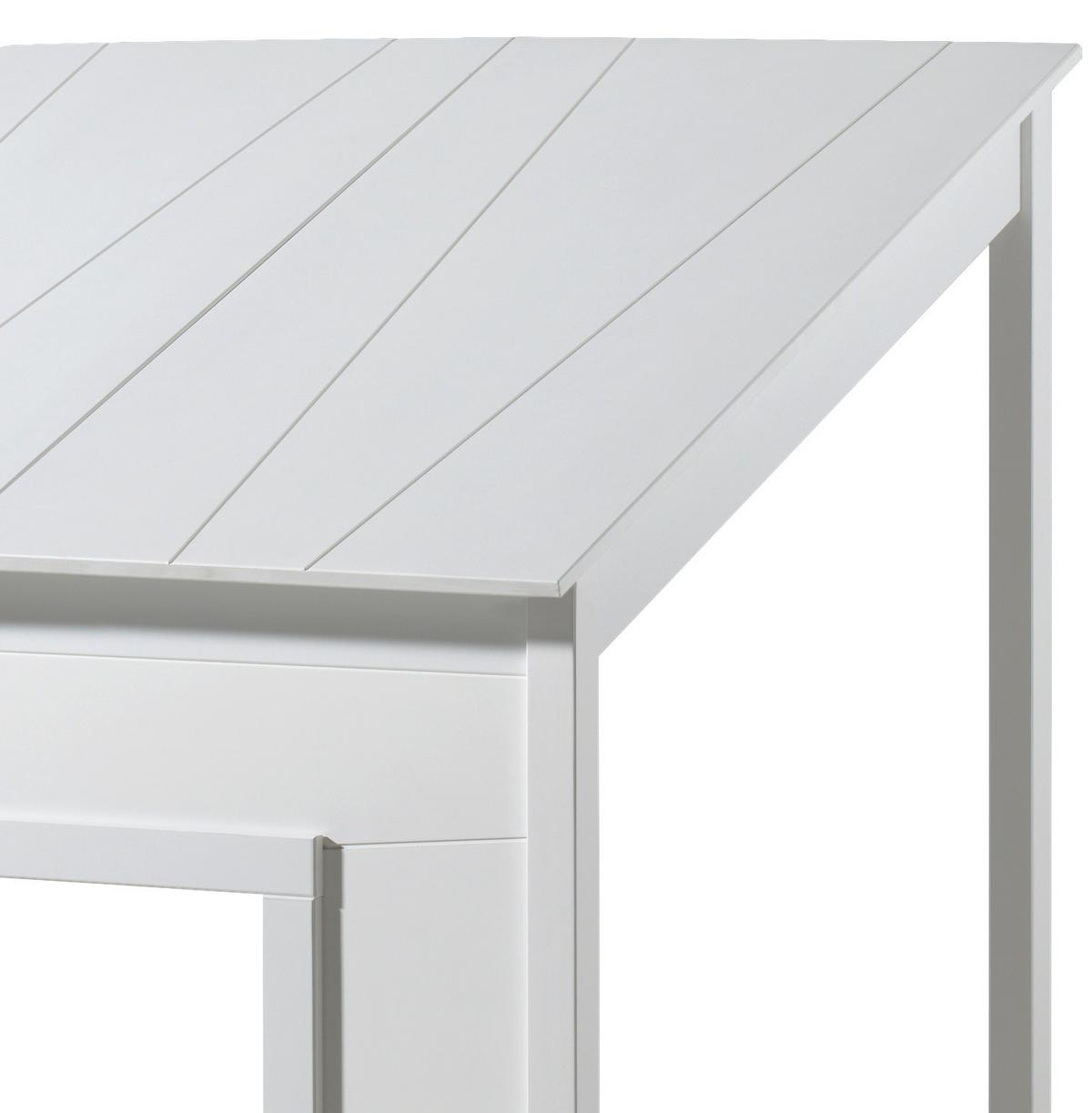Hausbett Baumhaus 90x200 cm Weiß - Weiß, KONVENTIONELL, Holzwerkstoff (90/200cm) - MID.YOU