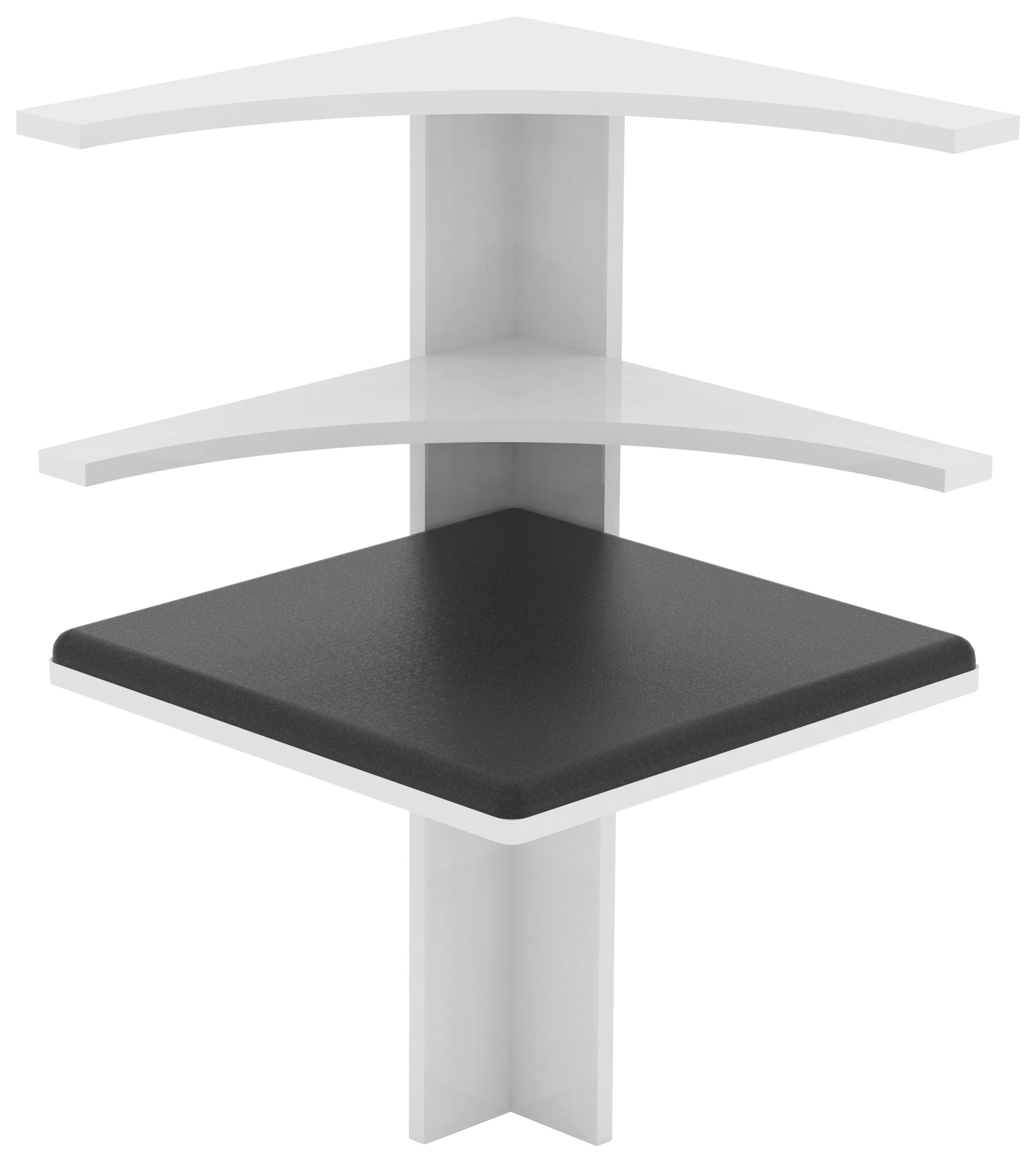 Kotni Element Za Klop Esal, Bela - bela, Moderno, leseni material (43/78/43cm) - MID.YOU