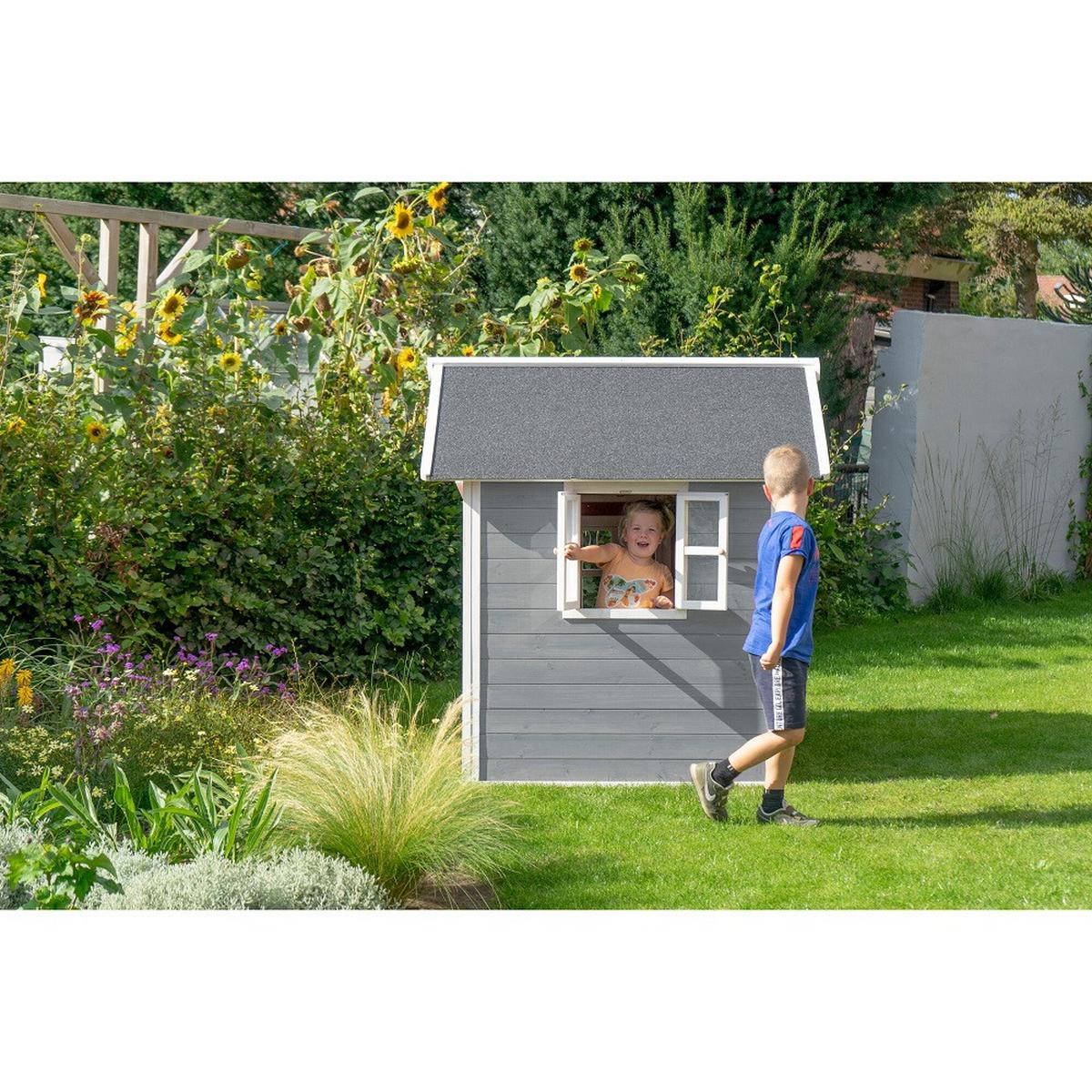 Igralna Hišica Exit Loft 100, Siva - siva, Konvencionalno, les (149/135/159cm) - EXIT Toys