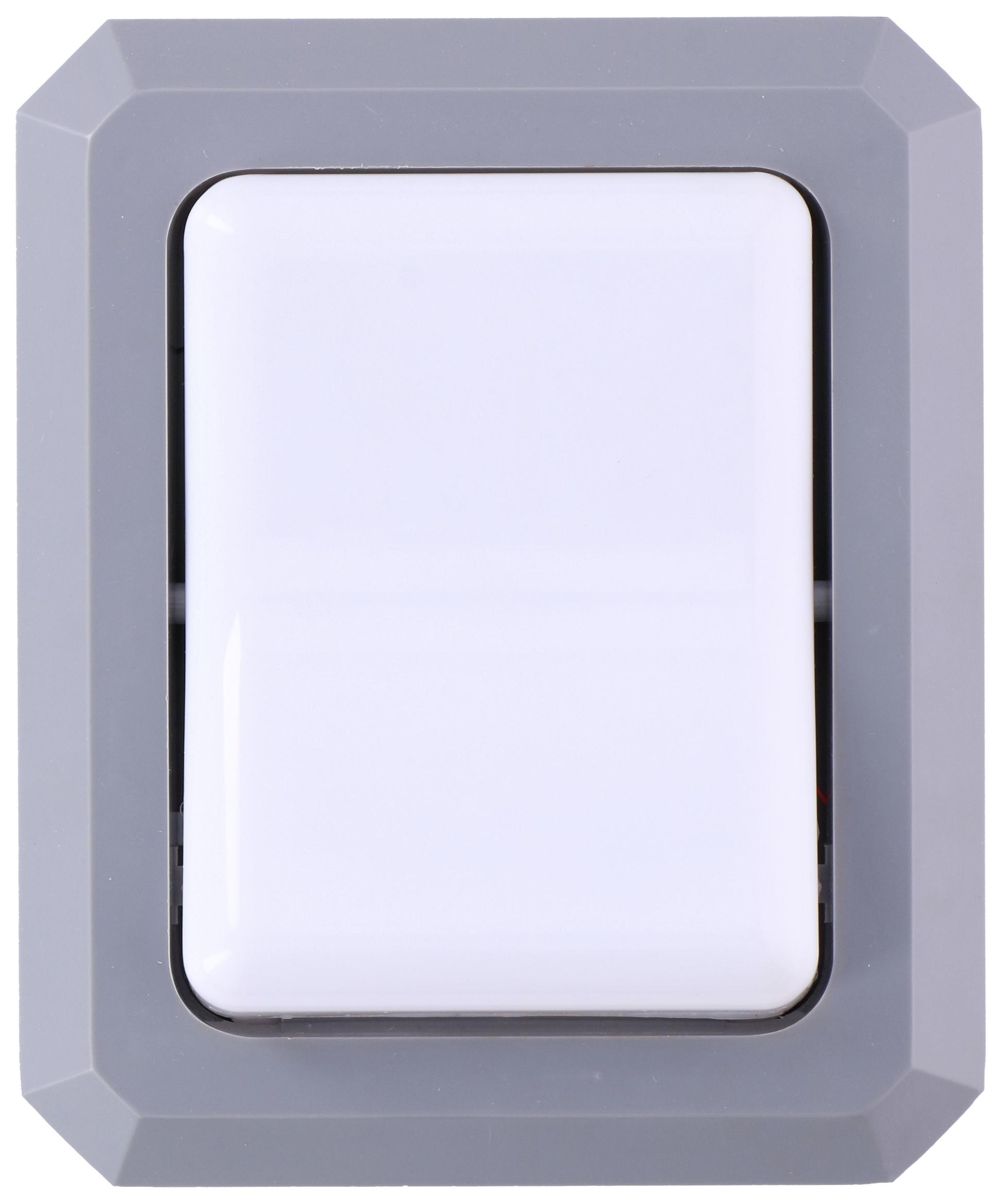 LED-Wandleuchte Jumbo in Grau - Grau, Kunststoff (18/14/4cm)