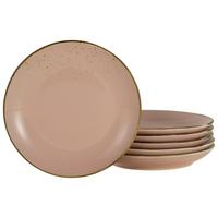 Set Desertnih Krožnikov Rose, 6-Delni - svetlo roza, Trend, keramika (21cm) - Creatable