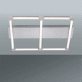 LED-Deckenleuchte Anne max. 20 Watt - Silberfarben, Kunststoff/Metall (57,8/54,2/7cm) LED-Deckenleuchte Anne max. 20 Watt - Silberfarben, Kunststoff/Metall (57,8/54,2/7cm)