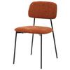 STOL LARA - brun/svart, Modern, metall/textil (44/78,5/49cm) - Mömax