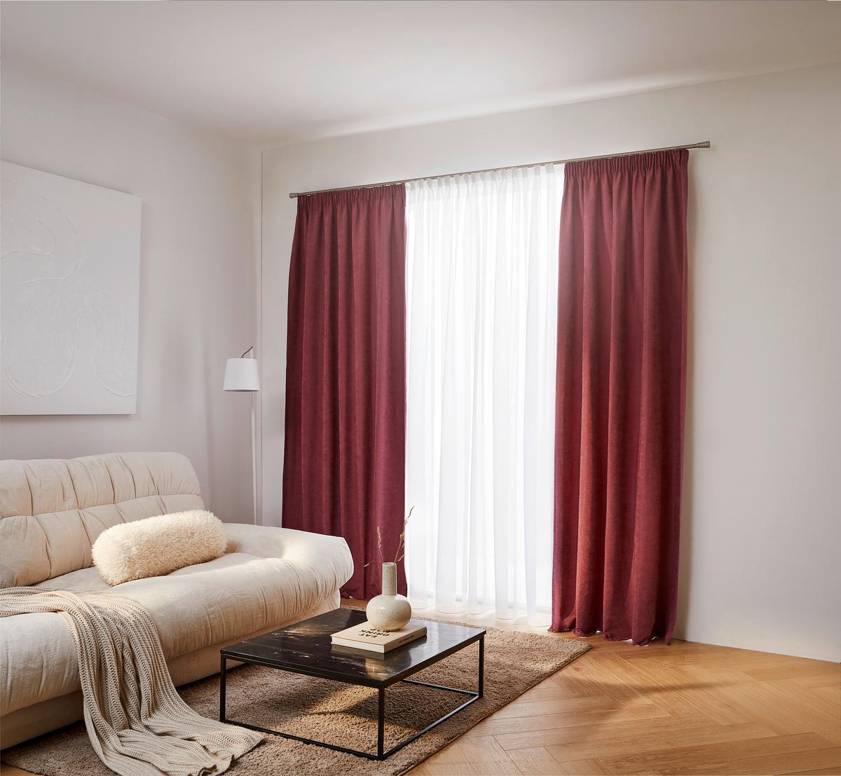 FIRANA GOTOWA LEONIE - biały, Basics, tkanina (300/300cm) - Esposa