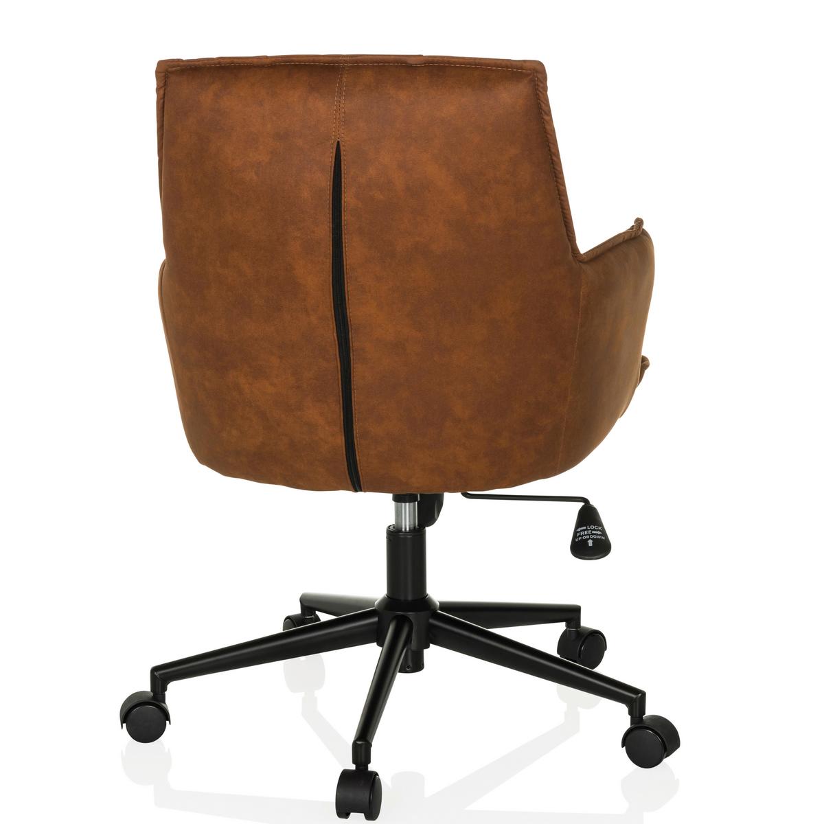 Drehstuhl Solao Life Braun - Schwarz/Braun, MODERN, Kunststoff/Textil (54/85/70cm) - MID.YOU