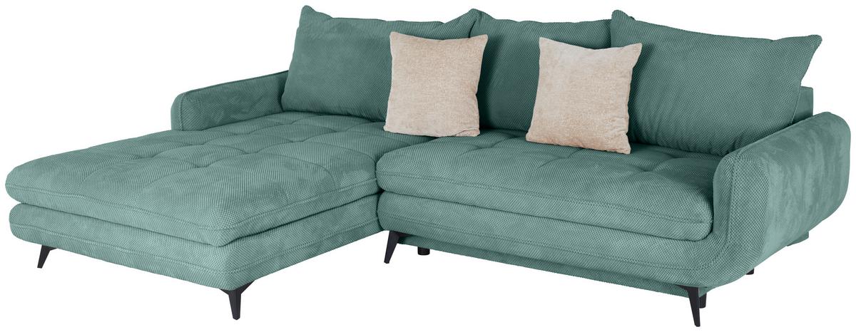 Coltar WAVE - turcoaz, Modern, textil (189/266cm) - Modern Living