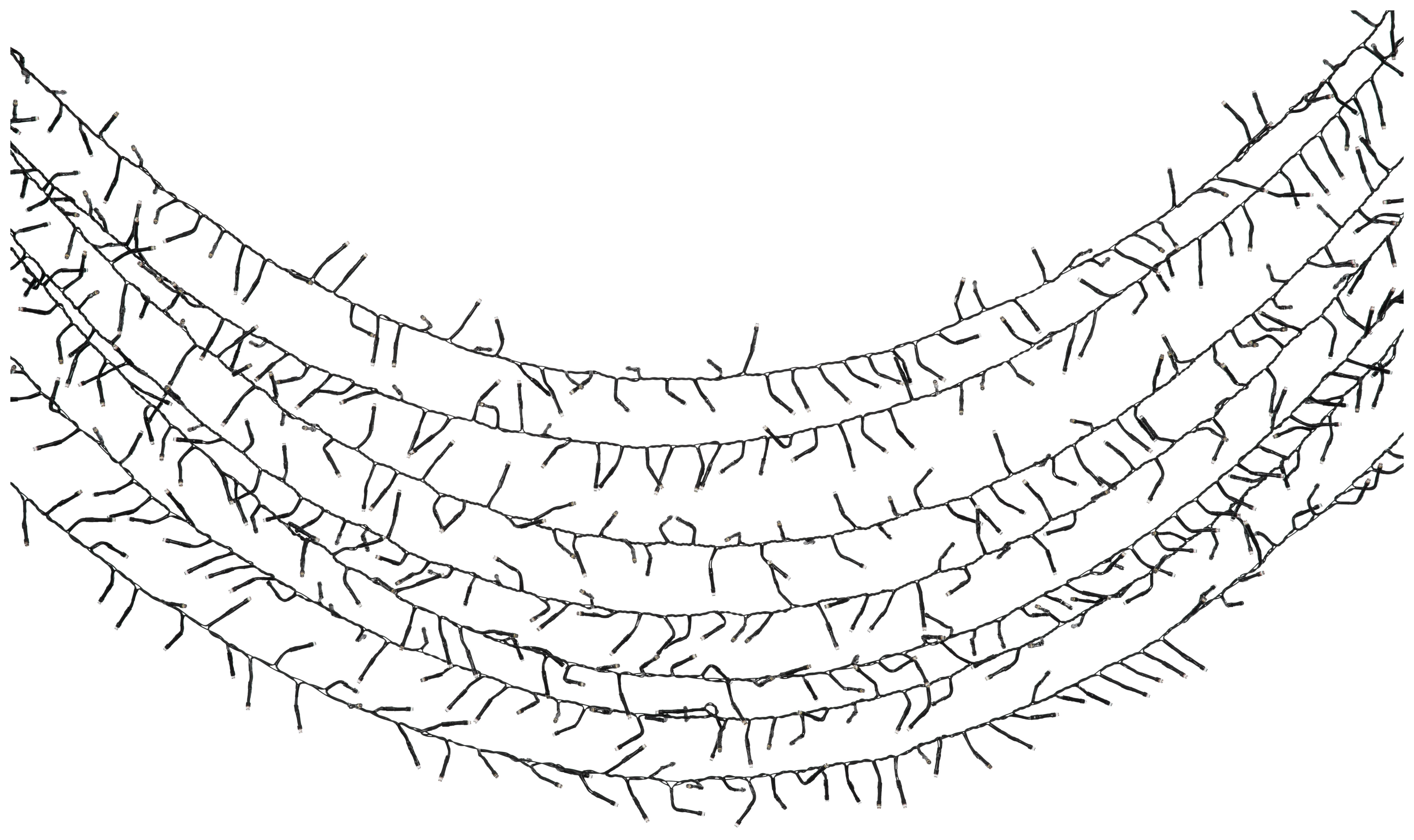 Fényfüzér Meri 19,5m - zöld, Konventionell, műanyag (1950cm) - Premium Living