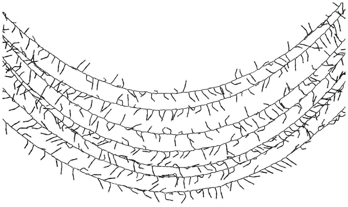 Fényfüzér Meri 19,5m - zöld, Konventionell, műanyag (1950cm) - Premium Living