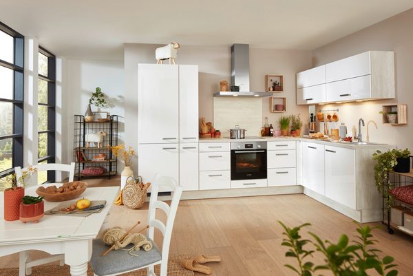 Eckküche in Weiß - Jetzt Online bestellen