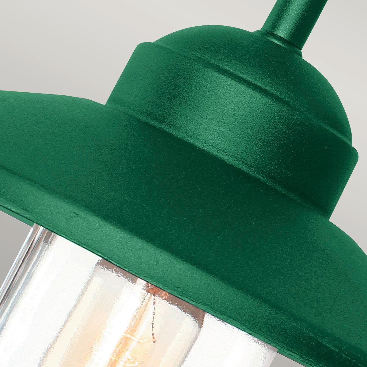 Kültéri Falilámpa Klampenborg-Fgr - zöld, Konventionell, üveg/fém (42/27.5/25.5cm) - Elstead Lighting