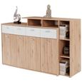 Komoda Tom - aluminij/bela, Moderno, umetna masa/leseni material (190/105/40cm) - Mömax modern living Komoda Tom - aluminij/bela, Moderno, umetna masa/leseni material (190/105/40cm) - Mömax modern living