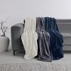 Pătură pufoasă KUSCHELIX - antracit, textil (140/200cm) - Modern Living