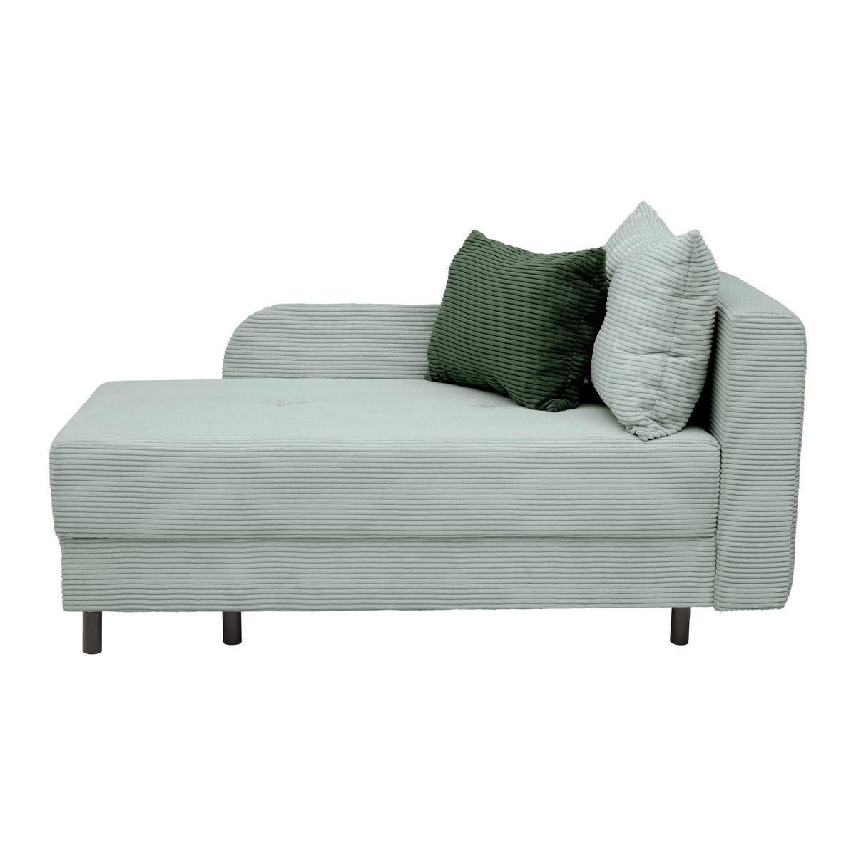 Liege Nova Grau - Schwarz/Grau, MODERN, Holz/Textil (145/62/85cm) - Mömax