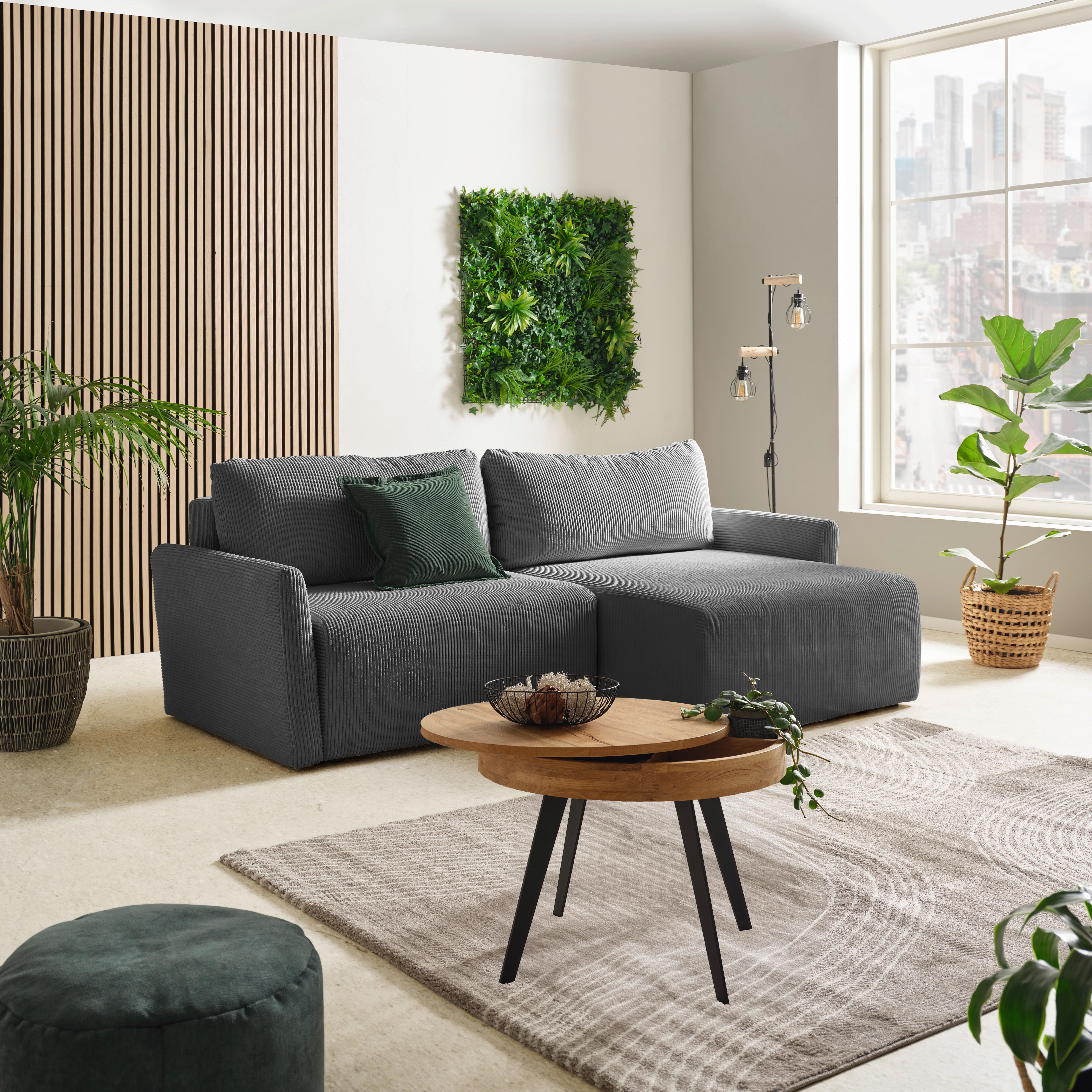 Coltar SONOS - antracit/ecru, Modern, textil (228/146cm)