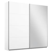 Ormar S Kliznim Vratima Belluno - bijela/boje aluminija, Moderno, drvni materijal/metal (181/210/62cm) - Modern Living