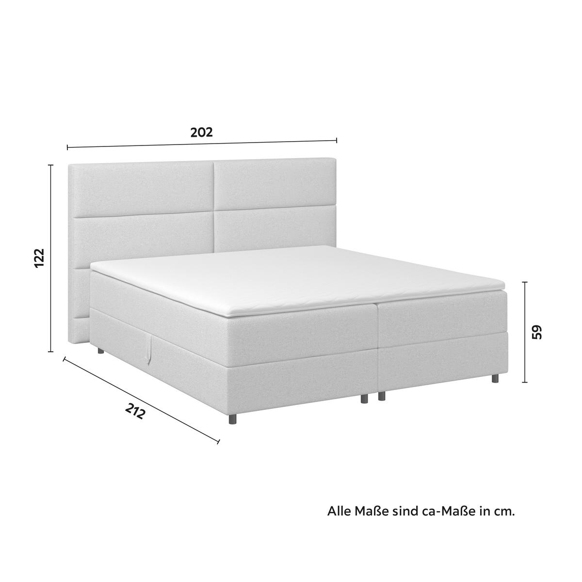 Box Krevet Lily - bež/crna, Moderno, drvo/tekstil (180/200cm) - Bessagi Home