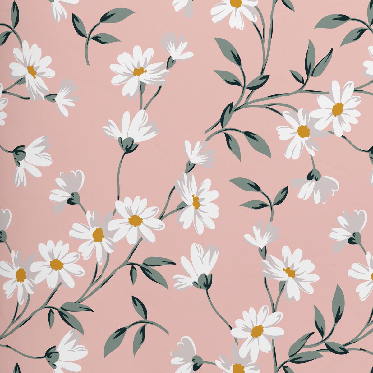 Ágyneműhuzat-garnitúra Daisy - rózsaszín/fehér, Konventionell, textil (140/200cm) - Modern Living