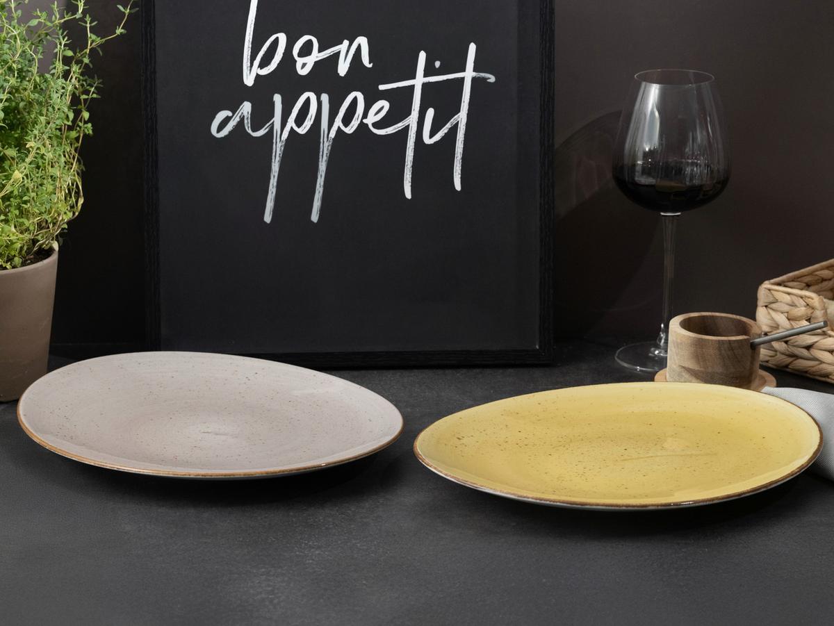 Set Krožnikov Za Zrezke Curry, 4-Delni - barve karija, Basics, keramika (30,5/26cm) - Creatable