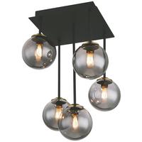 LAMPA SUFITOWA LULA - kolor mosiężny/czarny, Design, metal/szkło (25,5/25,5/38cm) - Collet's Monde