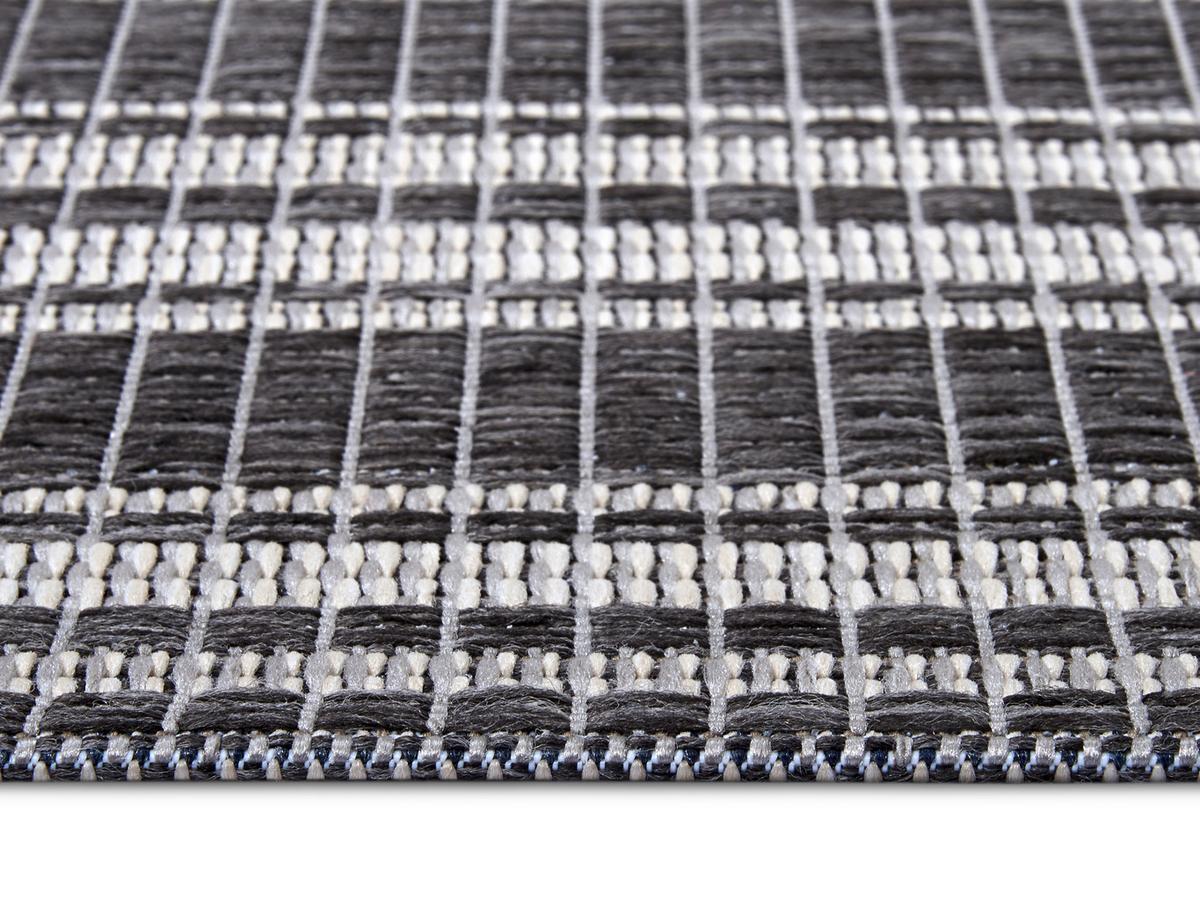 Outdoorteppich Temu Grau/Beige ca. 63x120cm - Beige/Grau, Design, Kunststoff (63/120cm) - Hanse Home